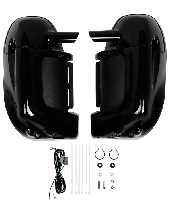 Lower Vented Leg Fairing Speakers Fit For Harley Touring Street Road Glide 83-13
