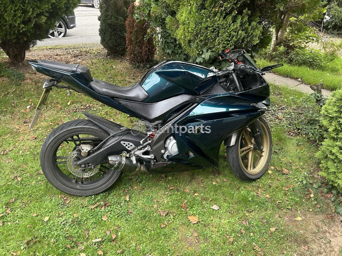 Metallic Green +Glossy Black Fairing Kit +Bolts For Yamaha YZF R125 2008-2018 10