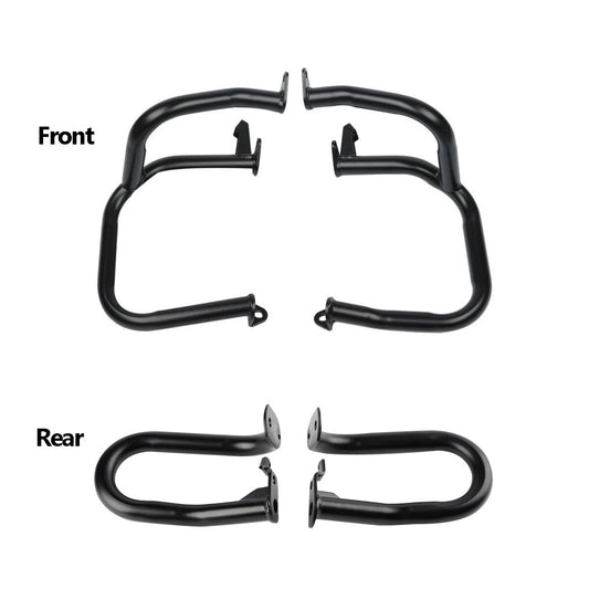 Front/Rear Black Engine Guard Crash Bar Fit For Honda Goldwing GL 1800 2001-2017