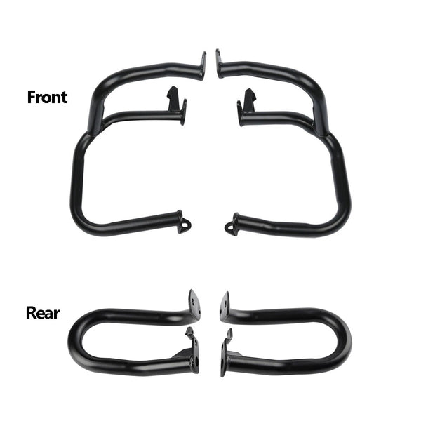 Front/Rear Black Engine Guard Crash Bar Fit For Honda Goldwing GL 1800 2001-2017