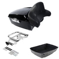 King Trunk Backrest Solo Mount Rack Fit For Harley Touring Electra Glide 1997-08