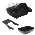 King Trunk Luggage Rack Wrap Around Backrest Mount Fit For Harley Touring 97-08