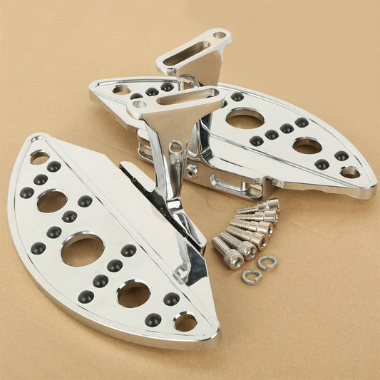 Passenger Footboards Floorboard Kit Fit For Harley Touring 1980-2025 Semi-Circle