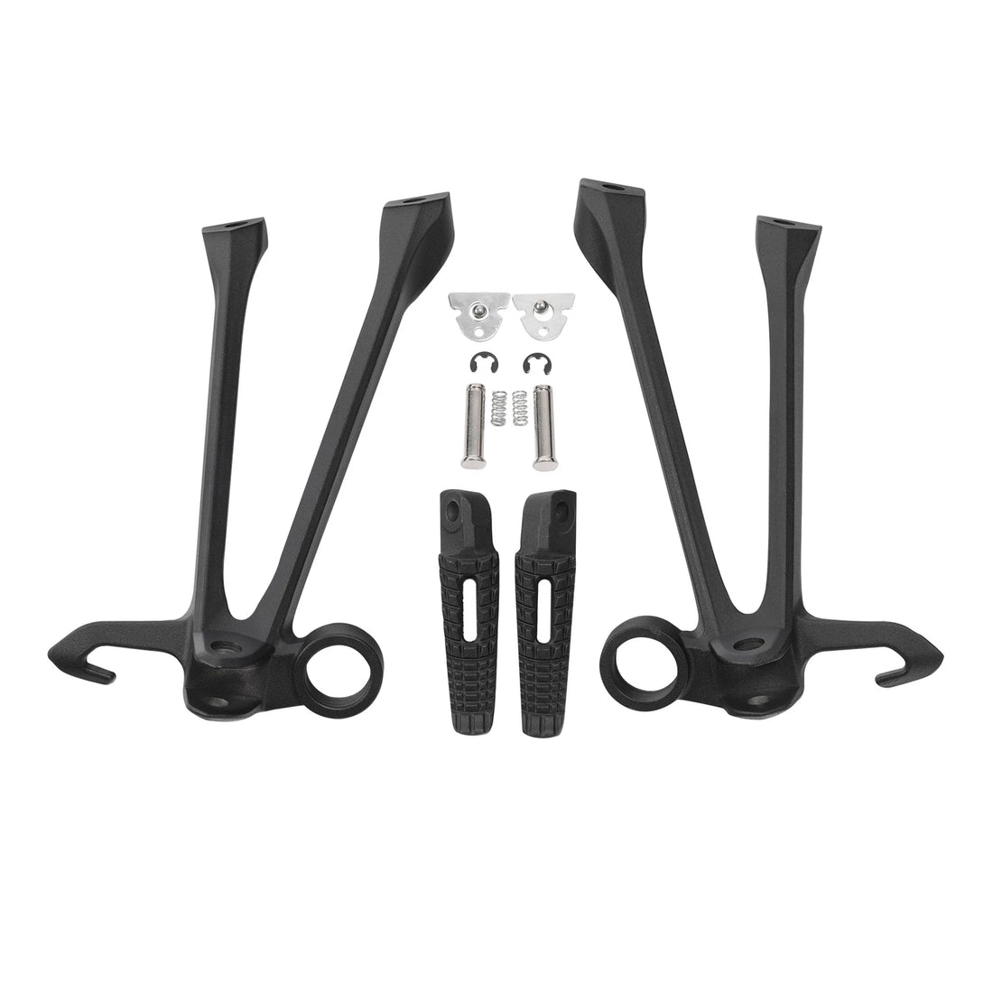 Passenger Footpegs Pegs Footrests Bracket Fit For Suzuki GSXR1000 2009-2011 2010