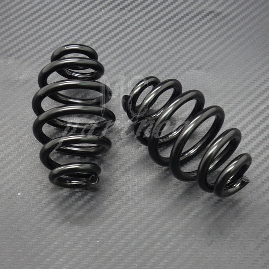 Black 3" Barrel Coiled Solo Seat Spring For Harley Chopper Bobber Softail Custom
