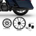 18" Rear Wheel Rim Hub Belt Pulley Sprocket Fit For Harley Street Glide 97-2008