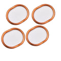 4PC Exhaust Pipe Header Gasket For Kawasaki KLR650 22 KL600 KLR600 84-86 88-94