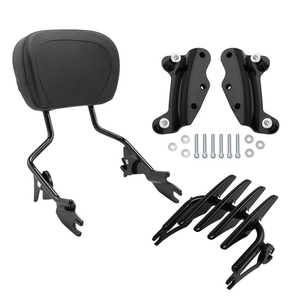Backrest Sissy Bar Luggage Rack Docking Kit Fit For Harley Road Glide King 09-13