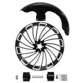 21" Front Fender Wheel Rim w/ Dual Disc Hub Fit For Harley Road King 2008-2024