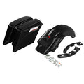 5" Stretched Hard Saddlebags W/ Rear Fender Fit For Harley Electra Glide 09-13
