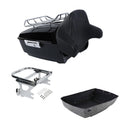 King Trunk Backrest Rack Mount Fit For Harley Touring Road King Glide 97-08