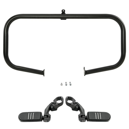 Highway Engine Guard Crash Bar & Footpegs Fit For Harley Street Glide 2009-2024