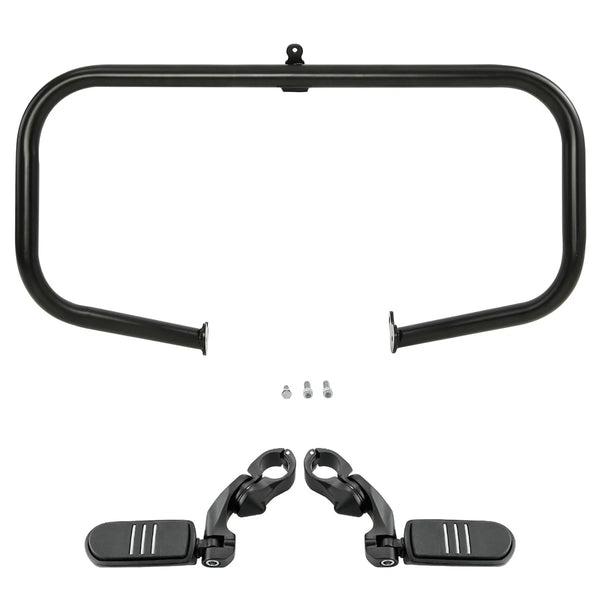Highway Engine Guard Crash Bar & Footpegs Fit For Harley Street Glide 2009-2024