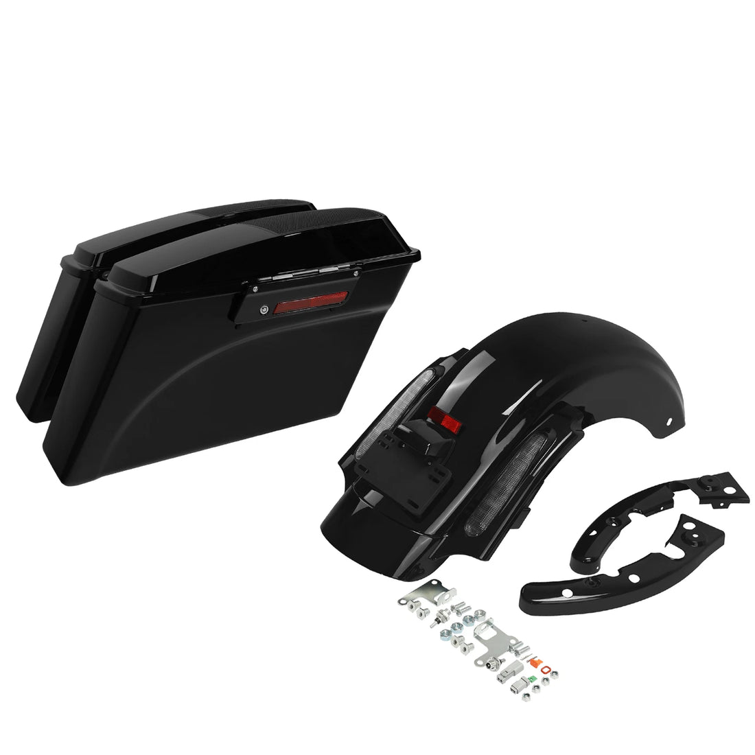Hard Saddlebags 6x9" Speaker Lids & Rear Fender Fit For Harley Touring 2009-2013