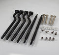 Black Saddle bag Support Bars Mount Bracket For Harley Kawasaki Honda Yamaha