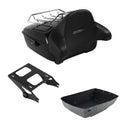 King Trunk Luggage Pad Backrest Mount Rack Fit For Harley Electra Glide 2014-26