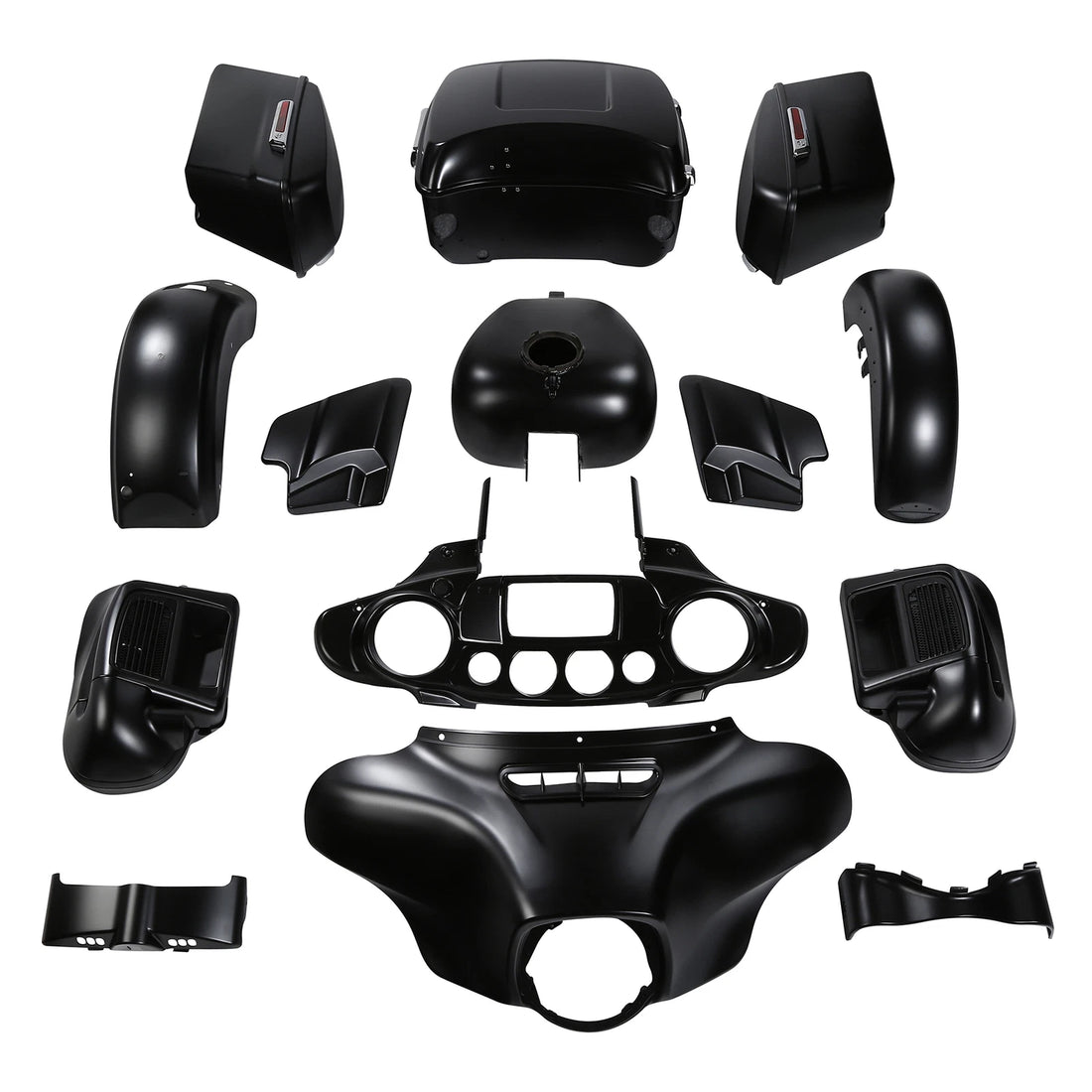 Fairings Body Kit Fit For Harley Electra Glide Ultra Limited 14-2024 Black Denim