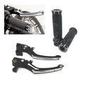 1"25mm Handle Bar Hand Grips With Brake Clutch Levers For Harley Sportster XL883