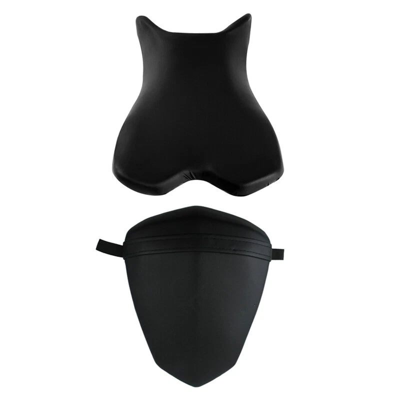 Black Front Rear Driver & Passenger Seat Fit For Yamaha Yzf R1 YZF-R1 2009-2014