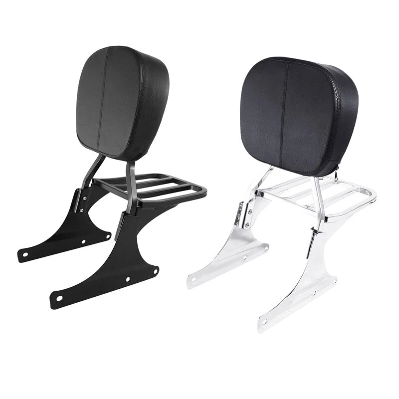 Backrest Sissy Bar Luggage Rack For Harley Heritage Softail Classic Flst Flstc