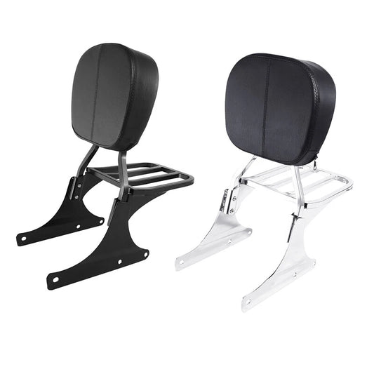 Backrest Sissy Bar Luggage Rack For Harley Heritage Softail Classic Flst Flstc