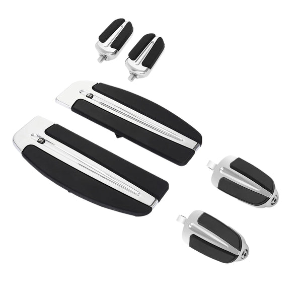 Slipstream Rider Footboard Inserts Footpeg Shifter Pegs Fit For Harley Fltr Flht
