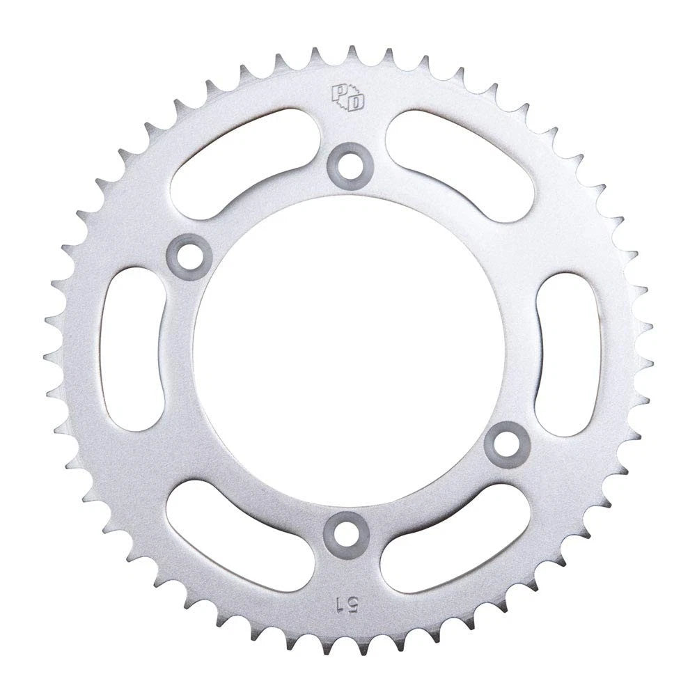 Primary Drive Rear Steel Sprocket 51 Tooth Silver For Kawasaki KLX125 2003-2006
