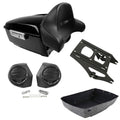 King Trunk Backrest Speaker Mount Fit For Harley Touring Electra Glide 2014-2026