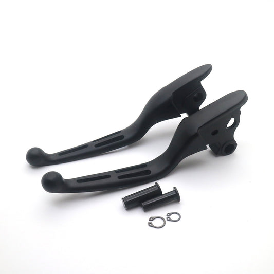 Black Hollow Out Brake Clutch Lever For Harley Touring Road Glide Fltr 2008-2013