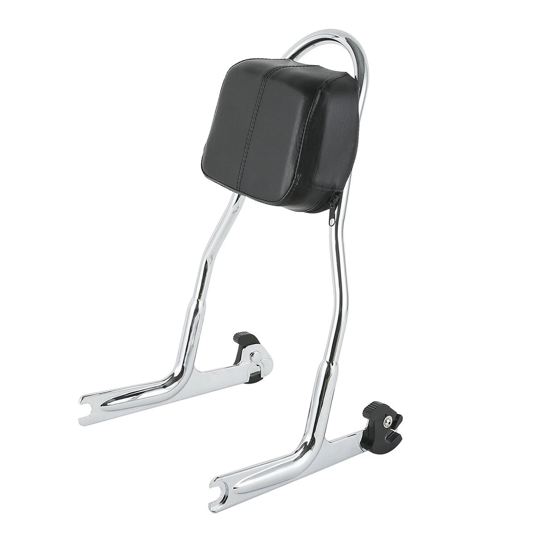 Chrome Detachable Sissy Bar Backrest Fit For Harley Softail Deluxe Fat Boy Fxstb