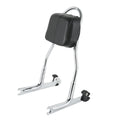 Chrome Detachable Sissy Bar Backrest Fit For Harley Softail Deluxe Fat Boy Fxstb