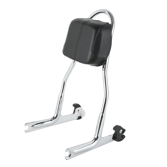 Chrome Detachable Sissy Bar Backrest Fit For Harley Softail Deluxe Fat Boy Fxstb