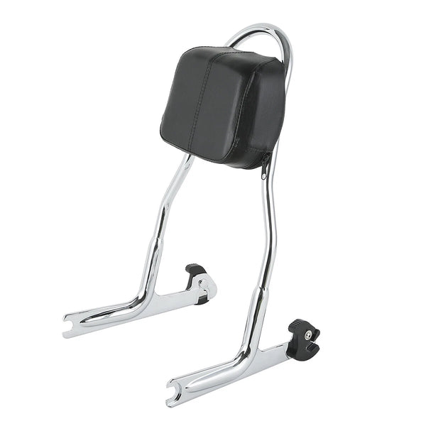 Chrome Detachable Sissy Bar Backrest Fit For Harley Softail Deluxe Fat Boy Fxstb