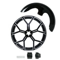 23" Wheel Rim Single Disc Hub Front Fender Fit For Harley Street Glide 2008-2024