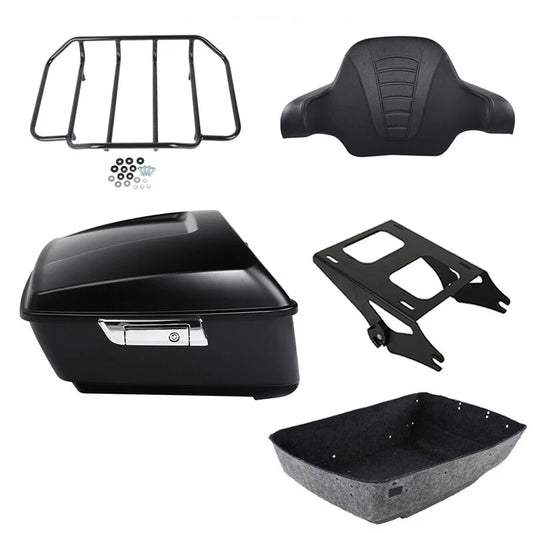 King Trunk Backrest Luggage Mount Fit For Harley Touring Electra Glide 2014-2026