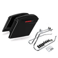 5" Stretched Hard Saddlebags & Bracket Fit For Harley Softail Fat Boy 1984-2017