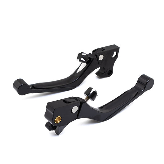 Black CNC Extend Adjustable Brake Clutch Lever For Harley Iron 883 1200 XL 04-13