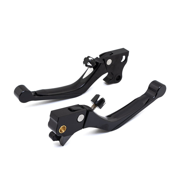 Black CNC Extend Adjustable Brake Clutch Lever For Harley Iron 883 1200 XL 04-13