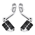 Chrome Highway Foot Pegs Footrest 1 1/4" Engine Guard Mounts Clamps For Harley