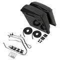 Unpainted 5" Stretched Saddlebags & Brackets Fit For Harley Softail Fatboy 84-17