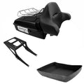 Chopped Trunk Backrest Luggage Mount Rack Fit For Harley Fatboy 2008-17