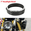 7" Headlight Trim Light Ring Visor Bezel Fit For BMW R Nine T ABS 2014-2017