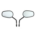 Matte Black Rear View Mirrors Fit For Harley Heritage Softail Slim Deluxe Flss