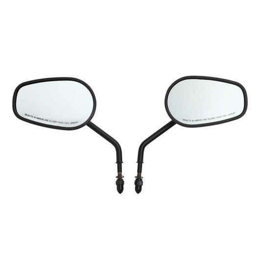 Matte Black Rear View Mirrors Fit For Harley Heritage Softail Slim Deluxe Flss
