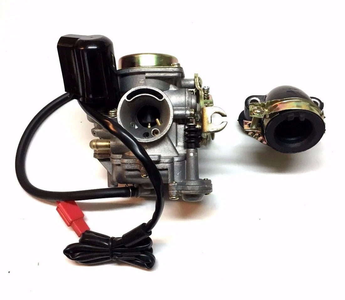 20MM Roketa 50CC 50 Carburetor & Intake Manifold Boot Scooter Moped Carb New
