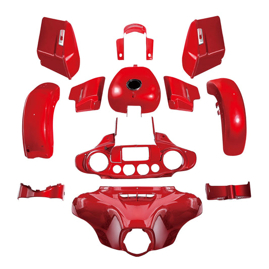 Fairings Bodywork Kit Fit For Harley Street Glide 2014-24 2018 Wicked Red Glossy