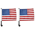 2PCS American Flags Pole Mount Fit For Harley Touring Electra Road King Glide