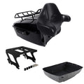 King Trunk Backrest Solo Mount Fit For Harley Sport Glide Low Rider 2018-25