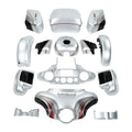 Fairing Body Kit Fit For Harley CVO Street Glide Candy Red/Silver Honeycomb Fade