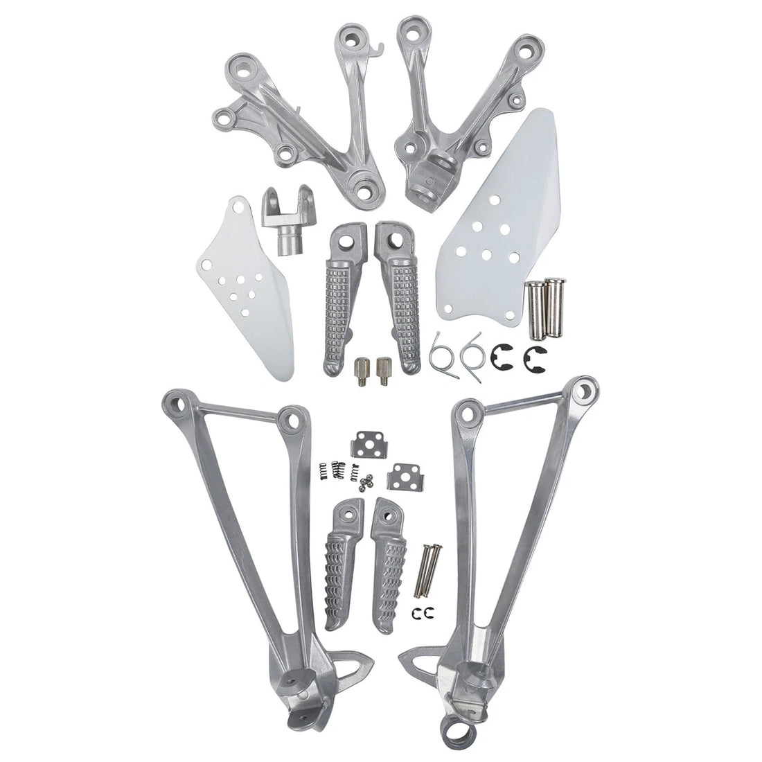 Driver Passenger Footrest Pegs Bracket Fit For Fit For Kawasaki Ninja ZX6R 13-18